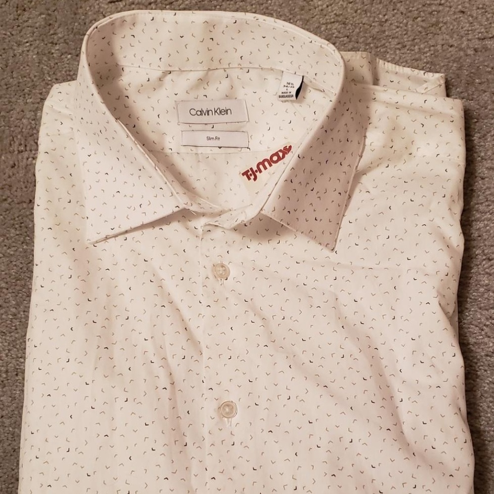 Slim Fit Calvin Klein Men's Dress Shirt